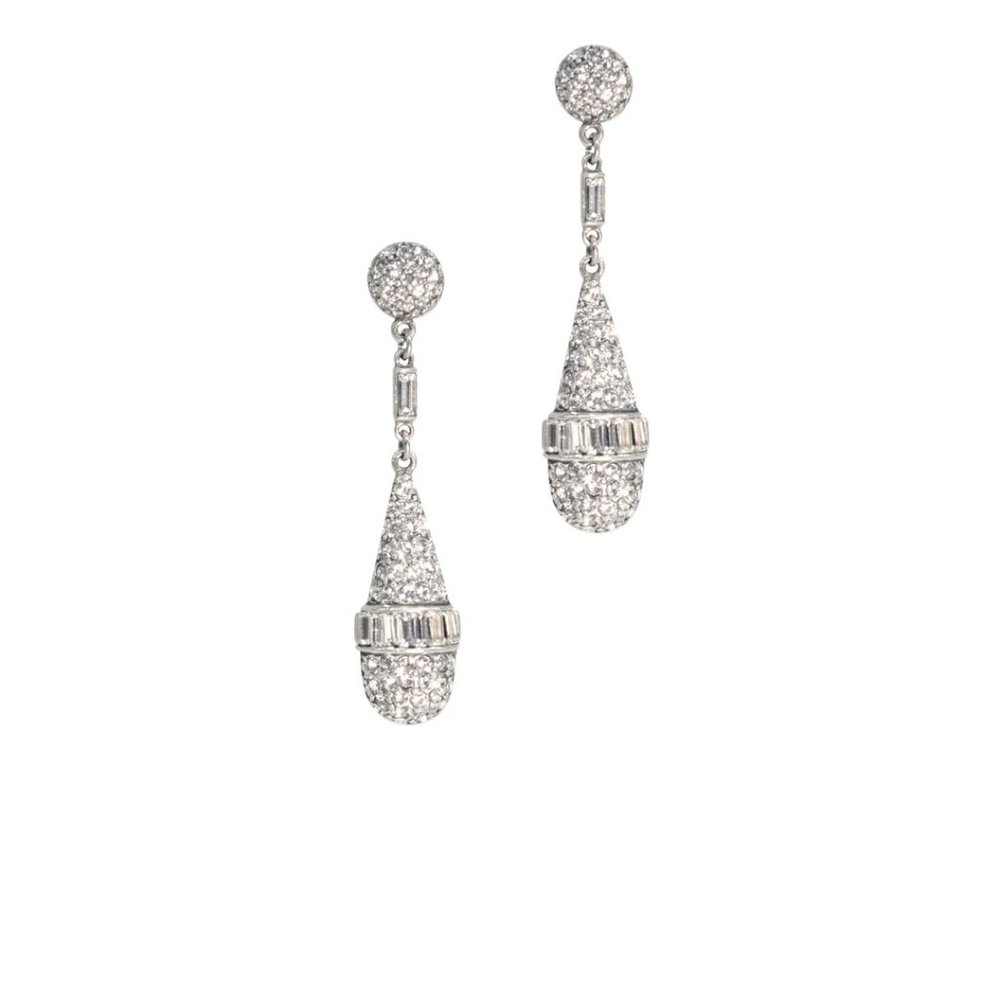 Ben-Amun Deco Crystal Teardrops - Picture 4 of 7